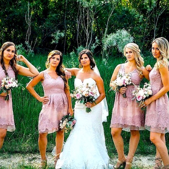BHLDN Celestina Dress in Rose Quartz